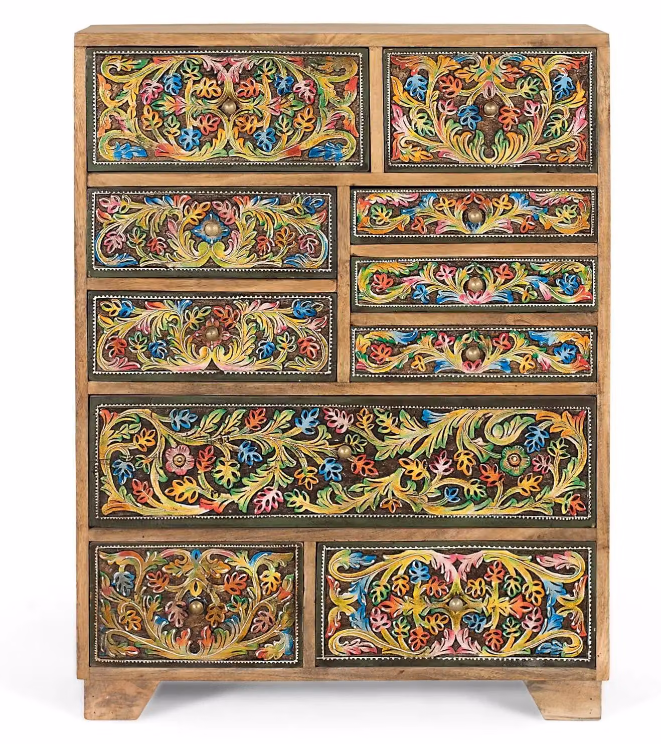 Cassettiera in legno di mango stile Selva, 90 cm di altezza x 70 cm di lunghezza x 30 cm di larghezza Giner y Colomer
