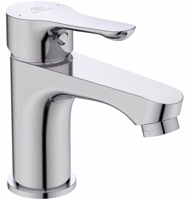 Ideal Standard Alpha - Miscelatore per lavabo con bocca Click-Clack, cromo BC814AA