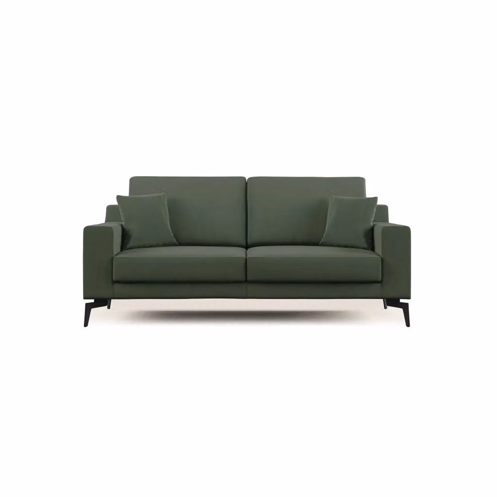 Divano moderno Prestige di Divani.Store in tessuto verde, larghezza: 166 cm – 2