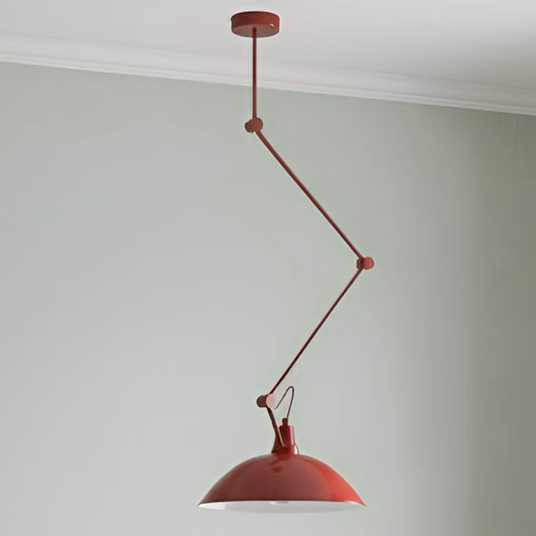 Lampada a sospensione Melos ALDEX, dimmerabile, Rosso, Soggiorno / Sala da pranzo, Metallo, Scandinavo, Lampada a sospensione