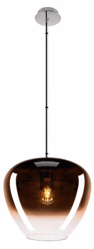 SLV PANTILO CONVEX 40, lampada a sospensione, 150cm, E27, max. 40W, rame 1007876