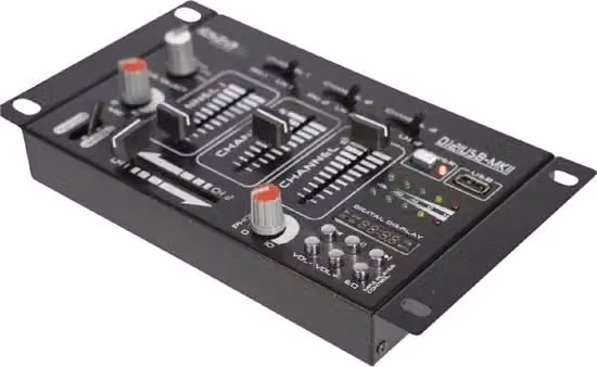 Mixer 4 Canali con USB e Ingressi Variabili - Nero