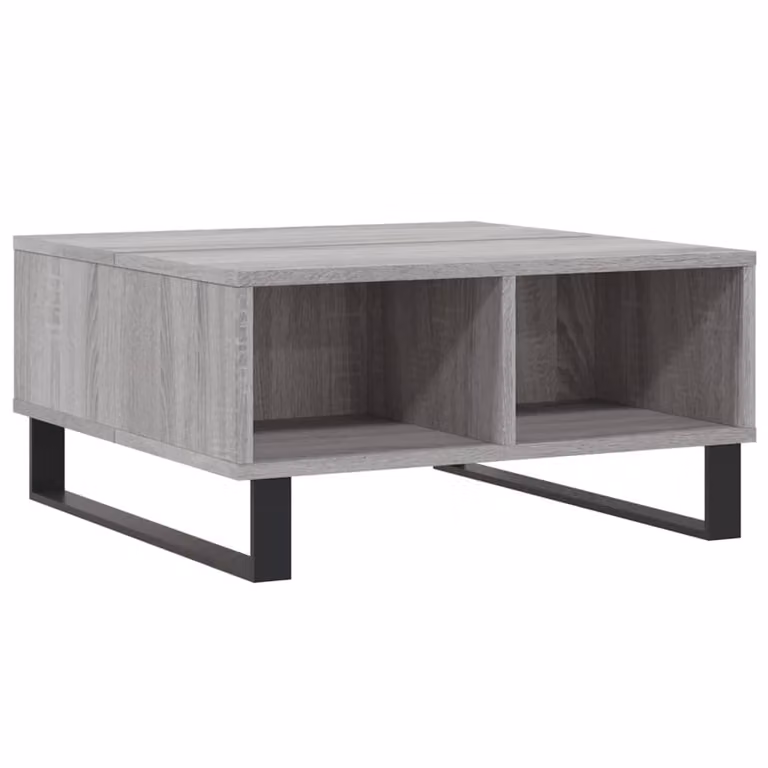Tavolino da Salotto Grigio Sonoma 60x60x30 cm Legno Multistrato
