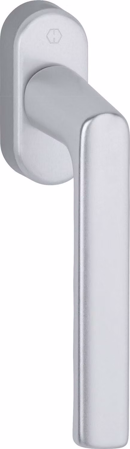 Maniglia per finestra Hamburg 0700L/U26 Alu.F1 Alu.color argento 32-42mm Stand.HOPPE