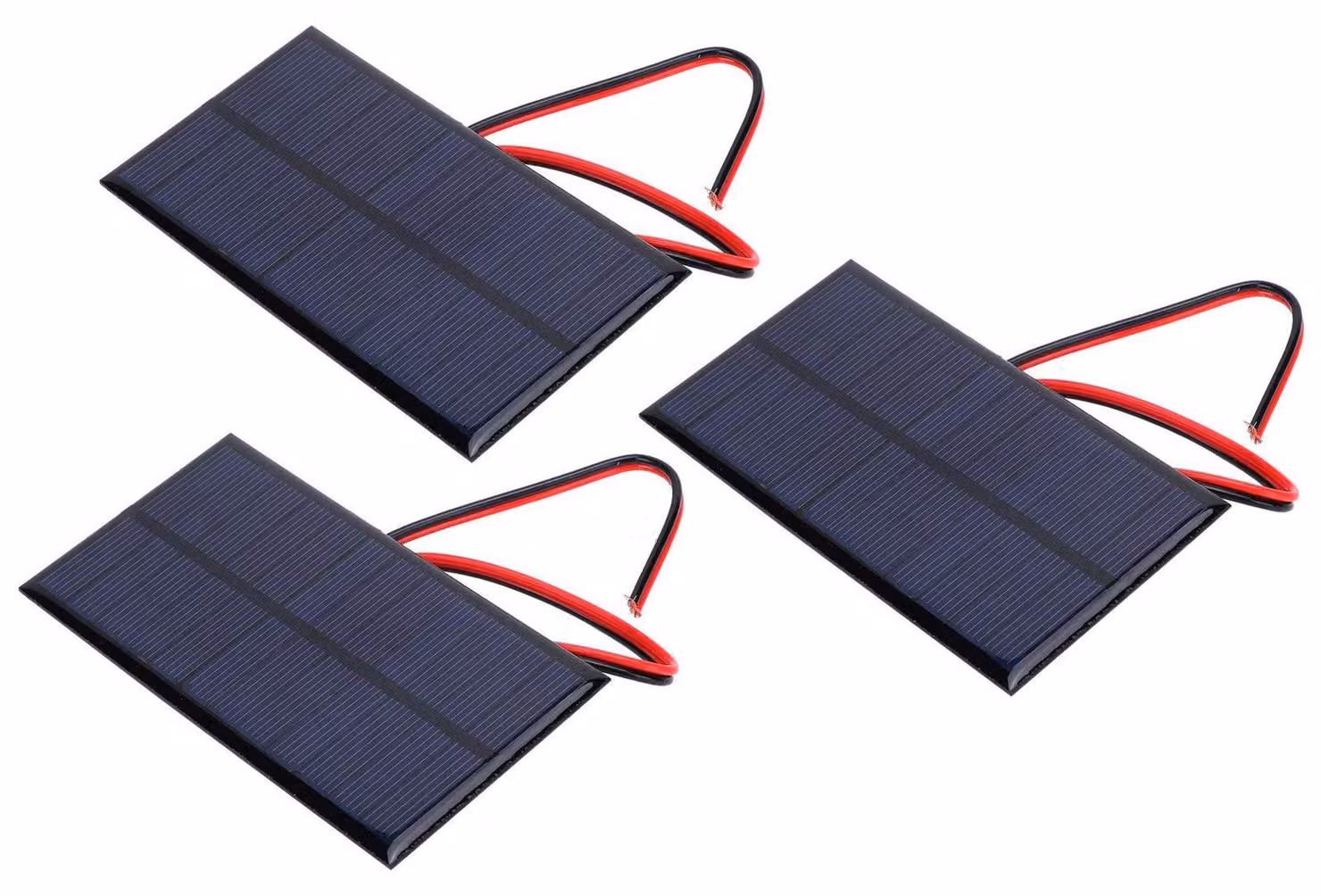 Modulo solare da 6V e 1W, policristallino, con cavo da 30 cm, ideale per progetti fai-da-te