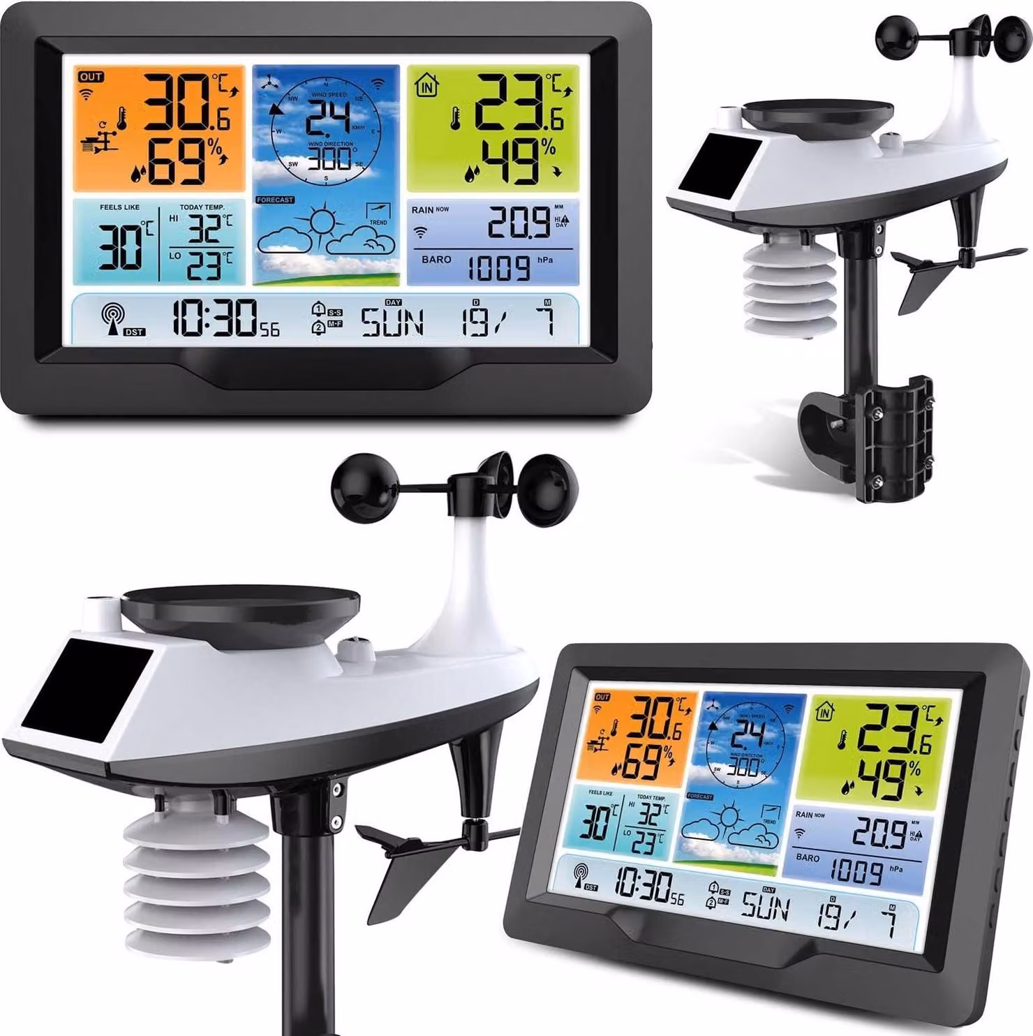 Stazione meteorologica con Display BD-905 Grafite