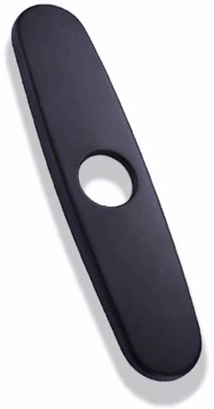 Copri rubinetto da cucina da 25 cm (10 pollici) per rubinetti da bagno o da cucina a una o tre vie - Nero