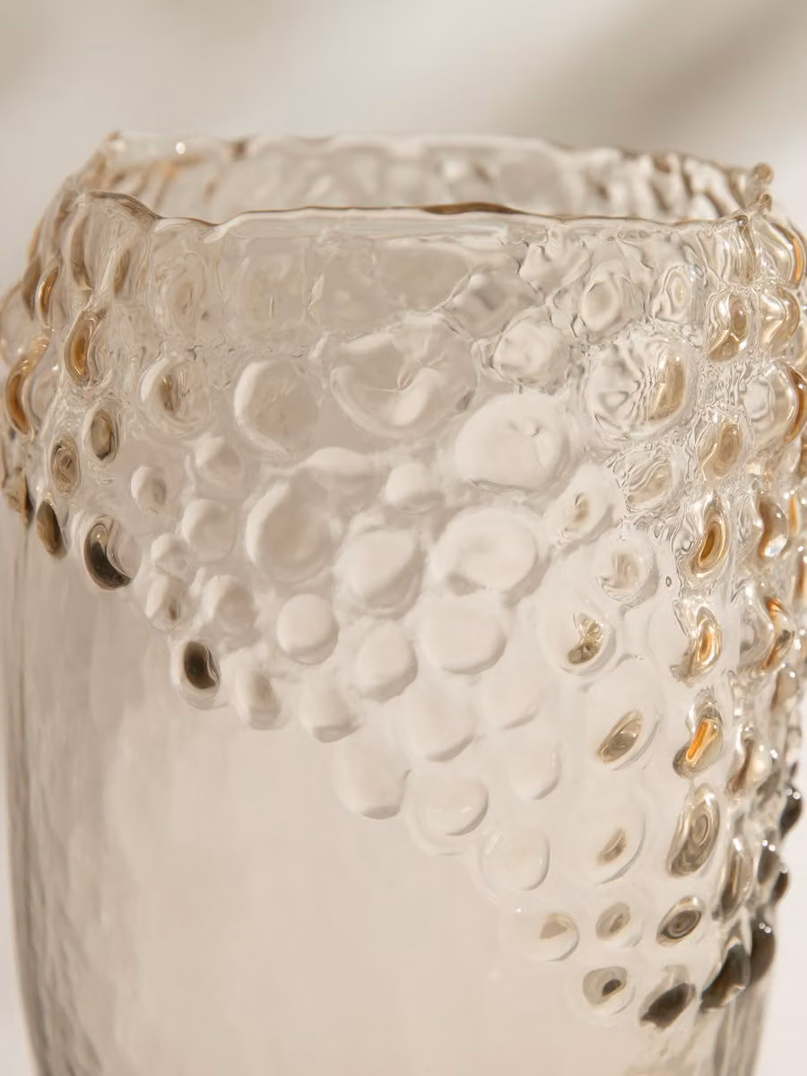 Vaso in vetro grigio con finitura smaltata Kenay Home, diametro: 22,5 cm, altezza: 15 cm – 2