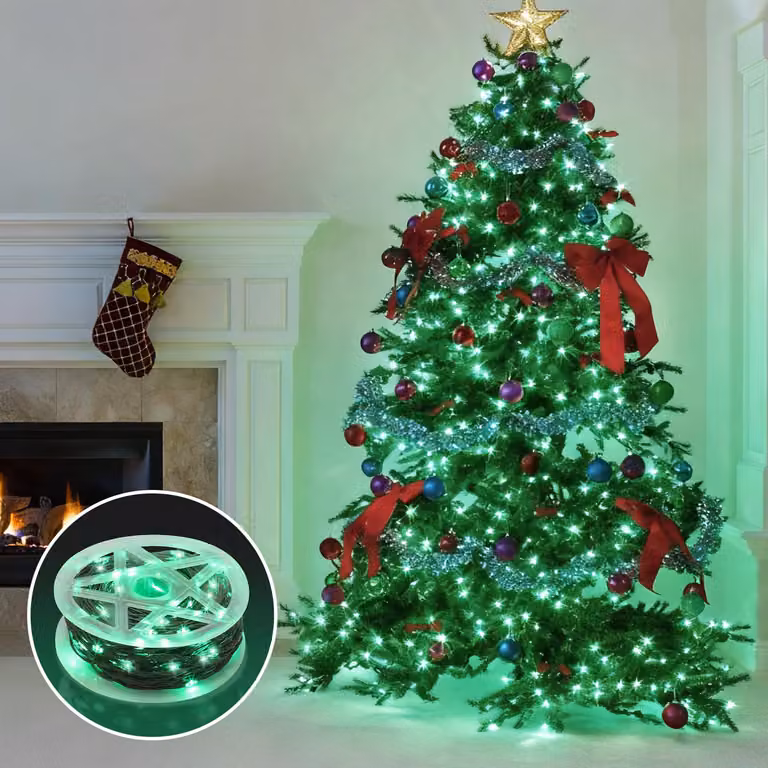 Jayseuw 30M 300 LED luci fata bianco freddo 10 modalità di luce luci fata festa giardino decorazione luci di Natale cavo verde