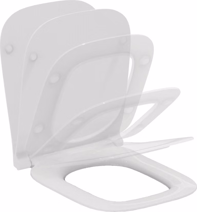Ideal Standard i.life B Siège WC, Sandwich, Blanc, T500201, T500201