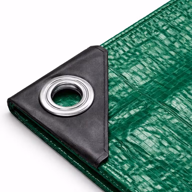 telone 3x5 m e telone protettivo verde - telone da giardino e telone multiuso impermeabile - 150 g/m² verde, telone con occhielli per base tenda - telone in tessuto