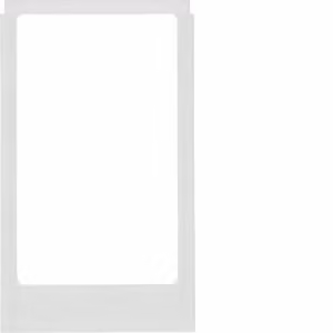 Berker 13206909 Cornice di design angolare, versione grande, accessorio in vetro bianco polare