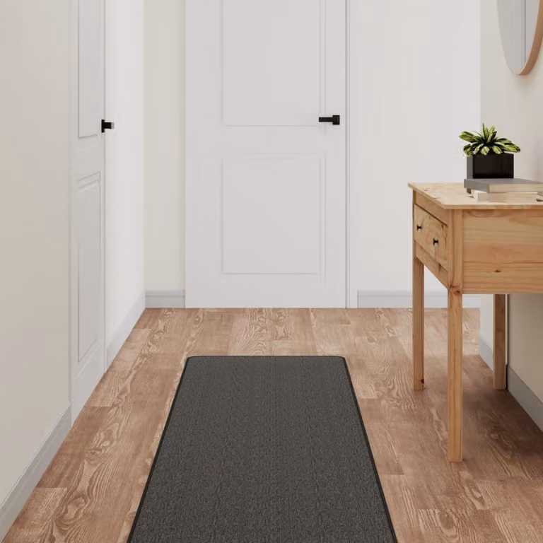 Tappeto a corsia vidaXL con aspetto sisal e finitura stone look, colore antracite, L 150 cm x P 50 cm