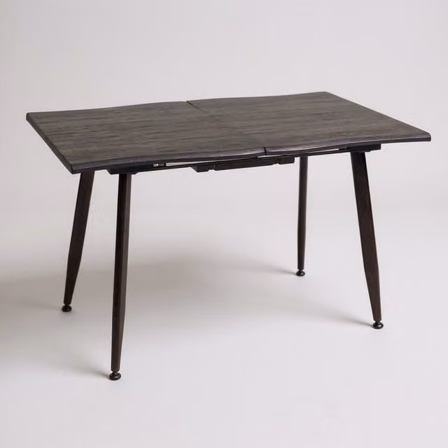 Tavolo moderno allungabile Mobili 2G in rovere grigio antracite L: 140 cm, P: 85 cm, H: 76 cm