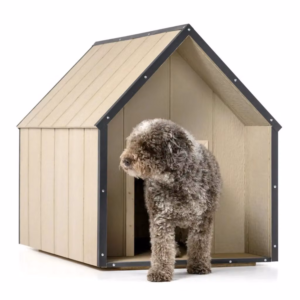 Cuccia per cani in legno Timbela SmartSide Taglia L, impermeabile e isolata, L/P/H: 118 x 80 x 94 cm – 2