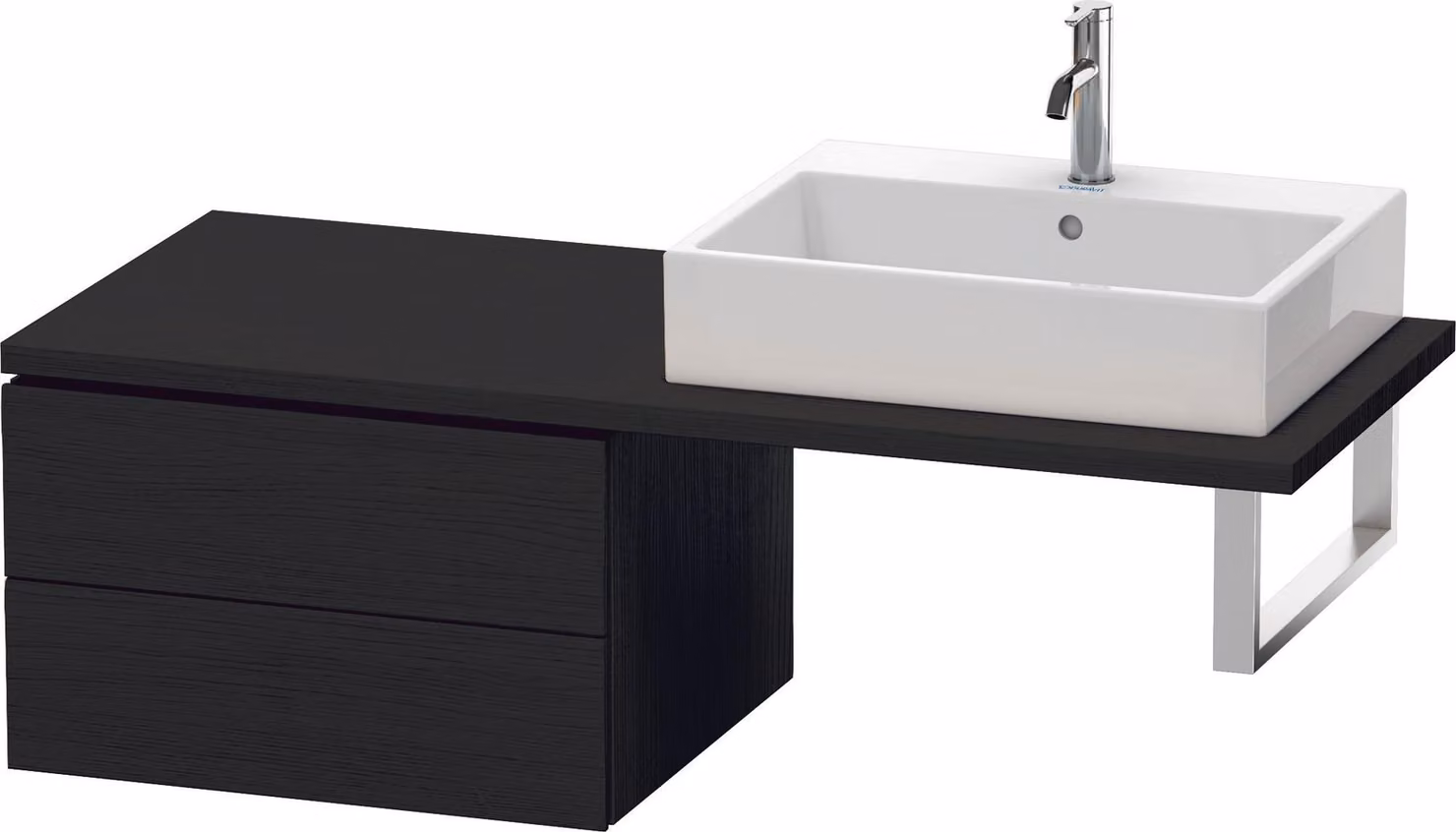 Duravit L-Cube Meuble bas pour console, 2 tiroirs, 620x400x547mm, LC583801616, LC583801616