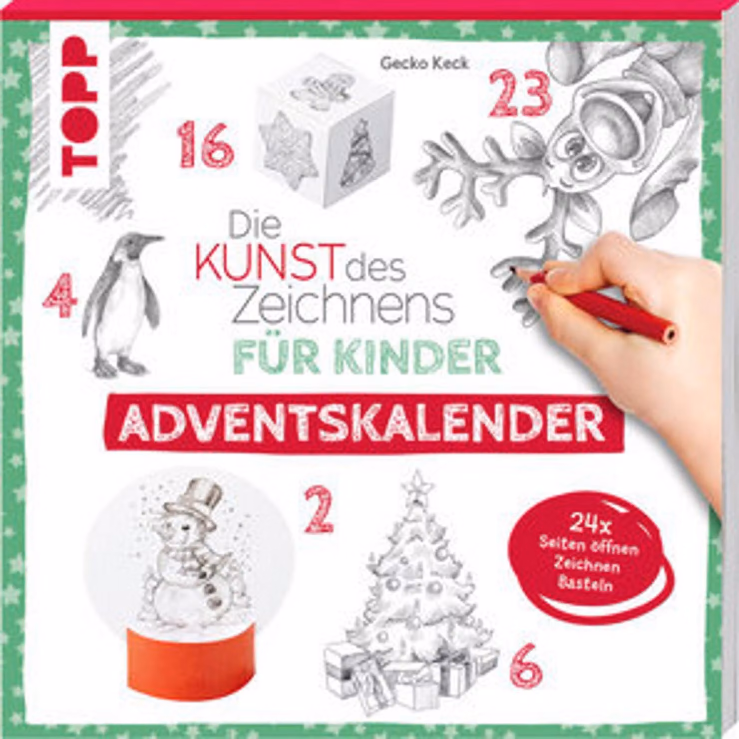 L'arte del disegno per bambini Calendario dell'Avvento