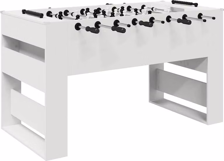 Tavolo da Foosball Bianco 146,5 x 74 x 85 cm Legno multistrato