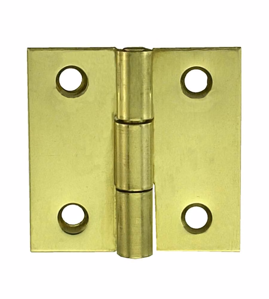 Cerniera quadra zincata gialla in acciaio 80x80 mm