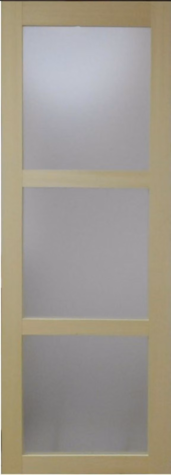 Porta scorrevole in legno Ayous con vetro H204 x L93 cm GD MENUISERIES