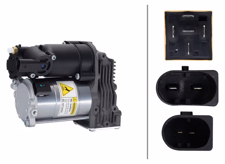 HELLA 8TG 358 256-261 Compressore per sospensioni pneumatiche per JAGUAR XJ (X35, J12, J24)