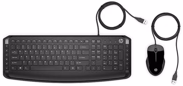 Combo Tastiera e Mouse HP Pavilion 200 a Membrana, Nero