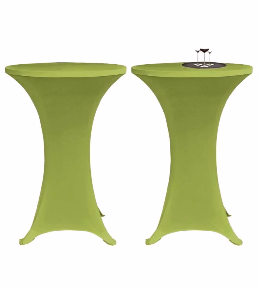 Copritavoli Elastici 4 pz 70 cm Verde
