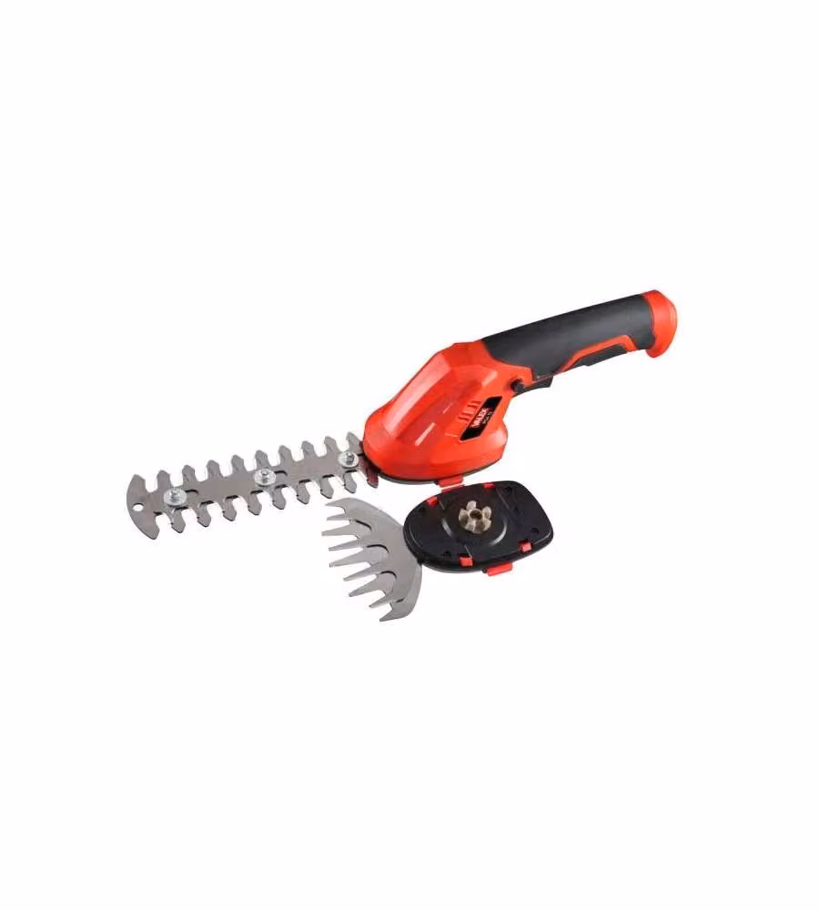 Valex Forbici a batteria per erba e siepi Rosso/Nero 7,2V leggere