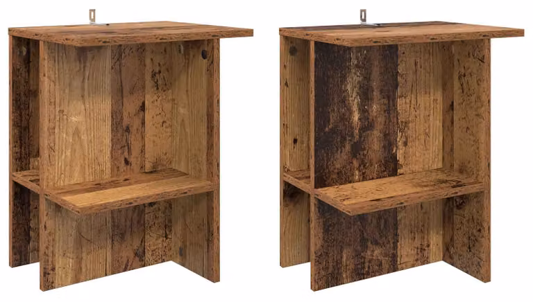 Tavolino da salotto 2 pcs Legno antico 40 x 30 x 49 cm