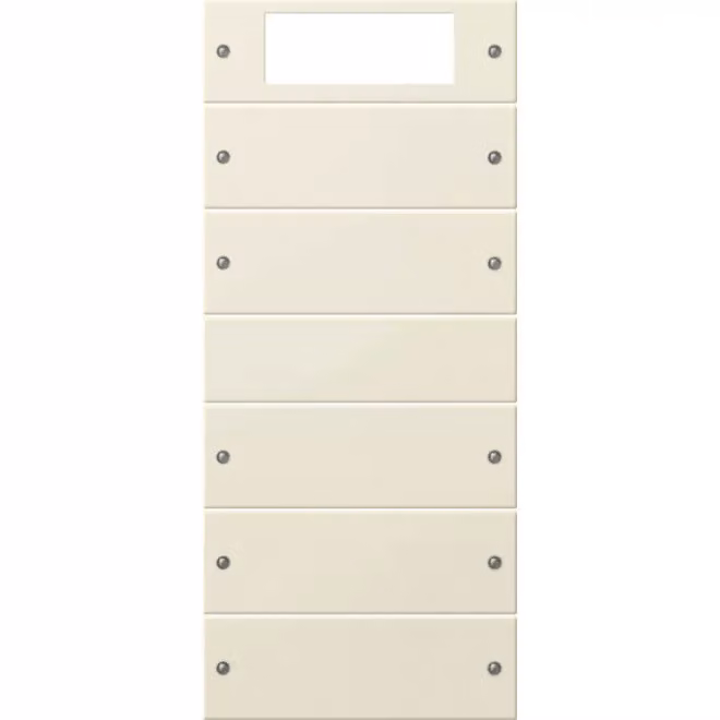 Gira 219501 Set di interruttori a bilanciere a 5 vie Plus System 55 Bianco crema