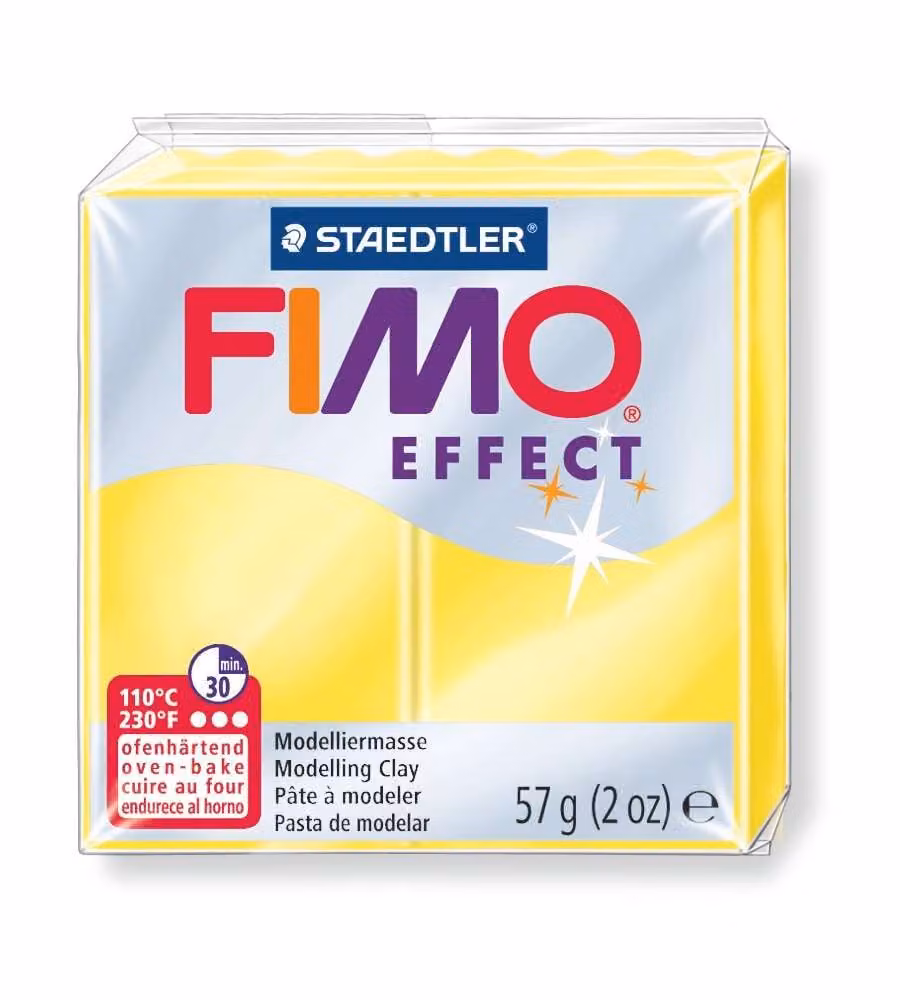 Pasta fimo soft effect 56 g giallo traslucido