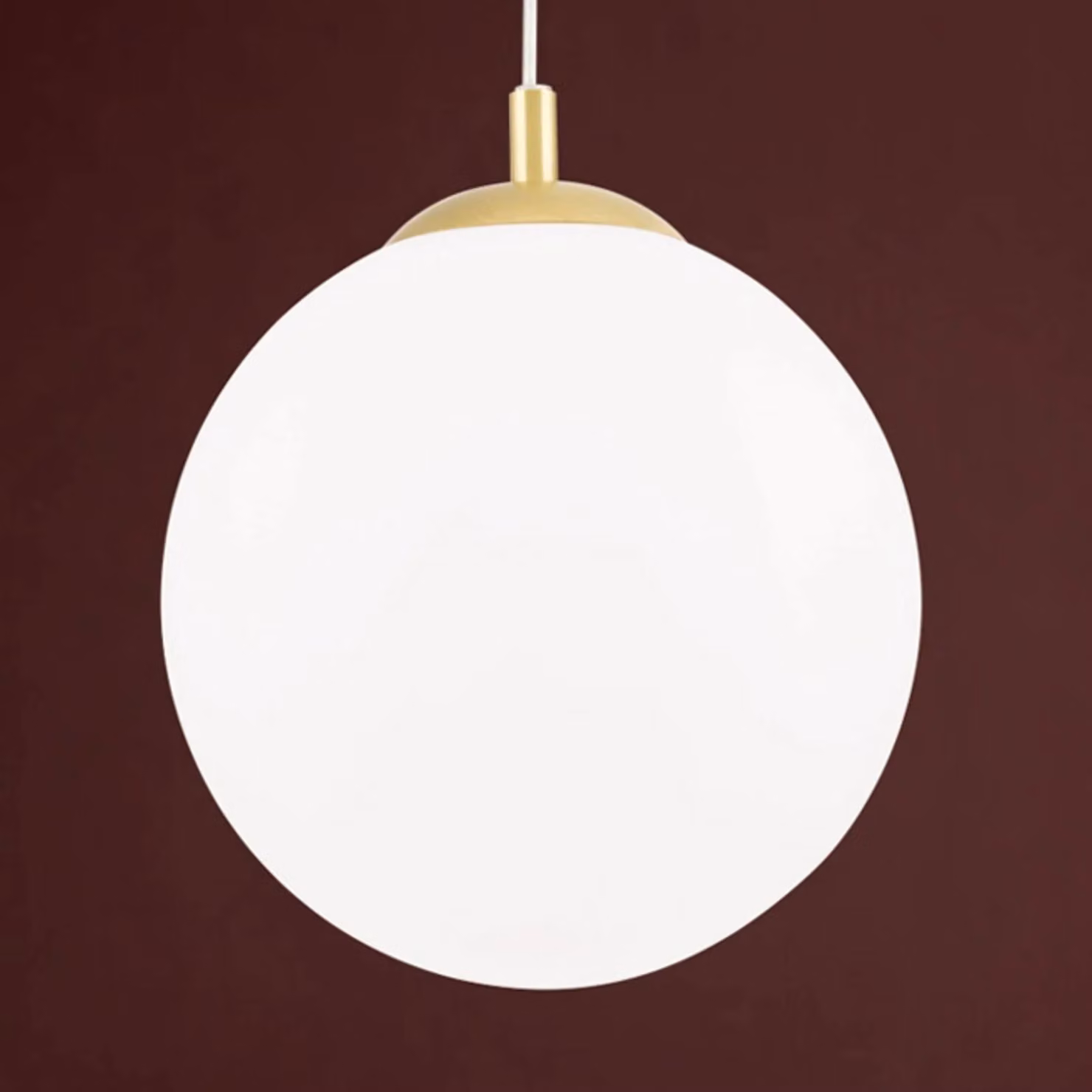 ORION Lampada a sospensione in vetro Madis, dimmerabile, Ottone / Oro, Soggiorno / Sala da pranzo, Metallo, Moderno, Lampada a sospensione