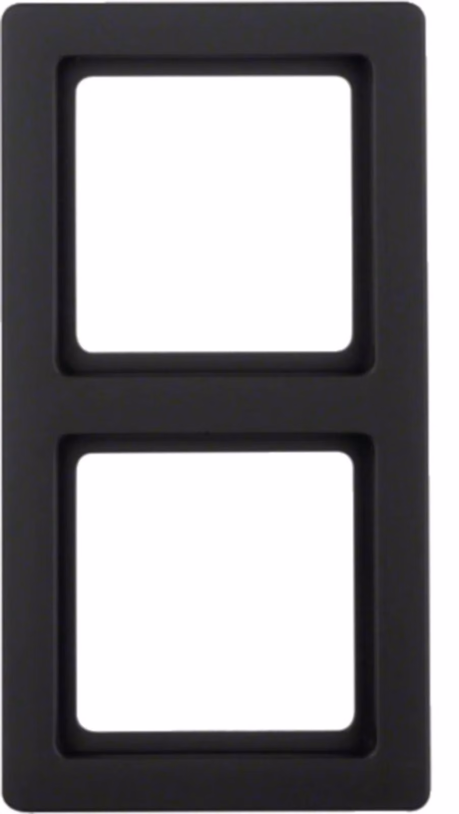 Berker Q.1, cornice, doppia, antracite, velluto, 1 pz.