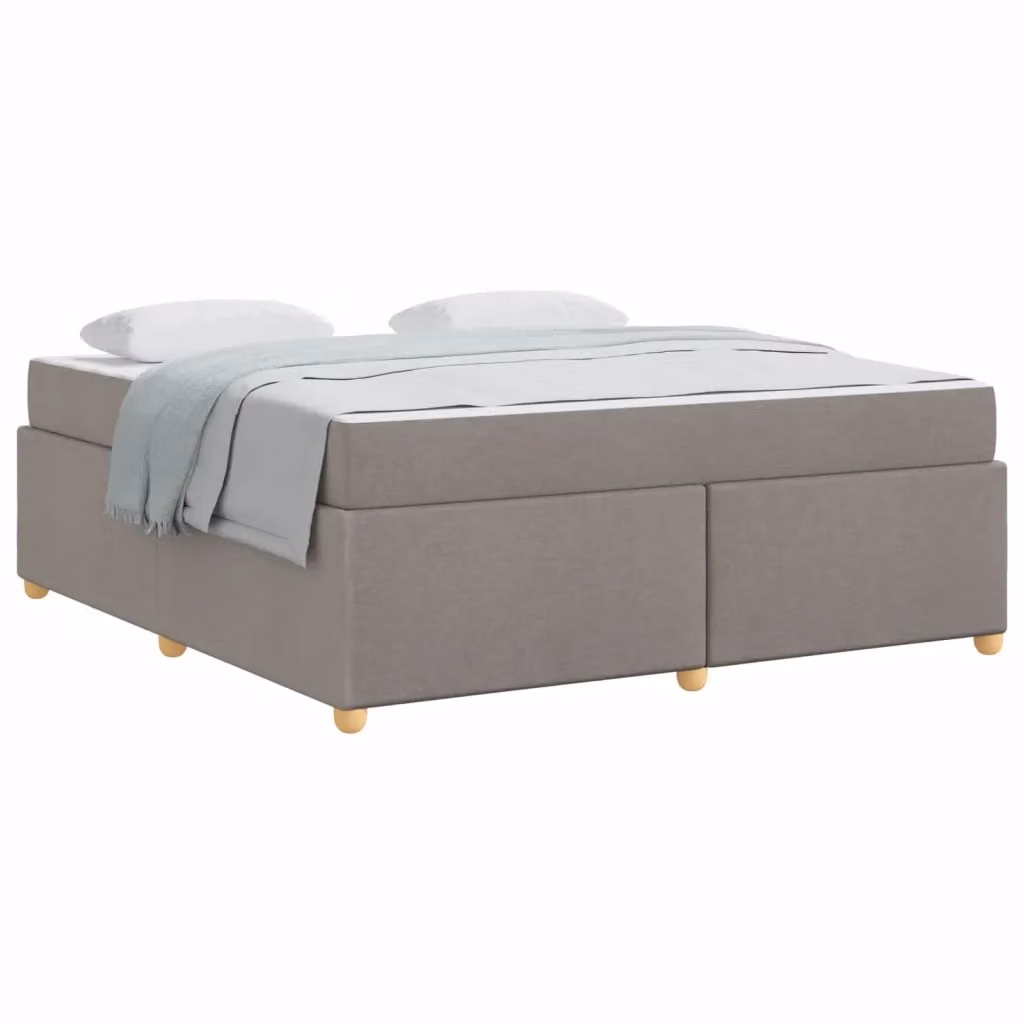 Struttura del letto imbottita Talpa vidaXL in tessuto beige o grigio, L: 180 cm, P: 200 cm, H: 102 cm – 2