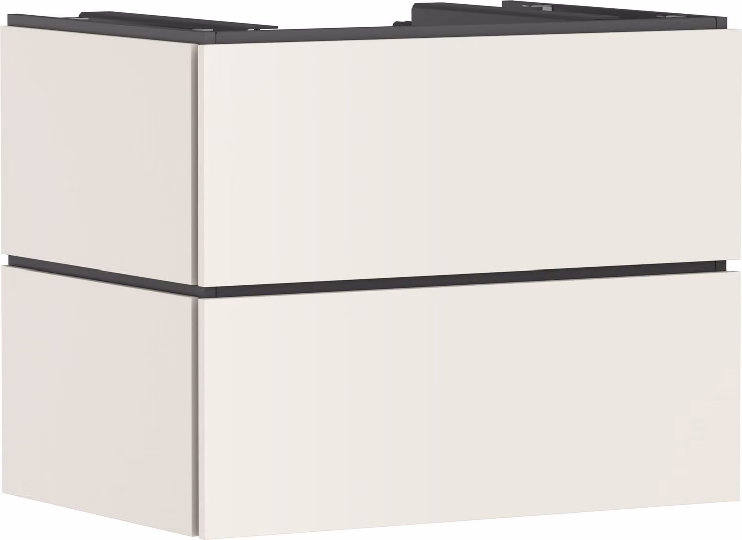 hansgrohe Xilesa E meuble sous-lavabo, 2 tiroirs, pour console découpe au centre, 780x550x620mm, 54299780, 54299780