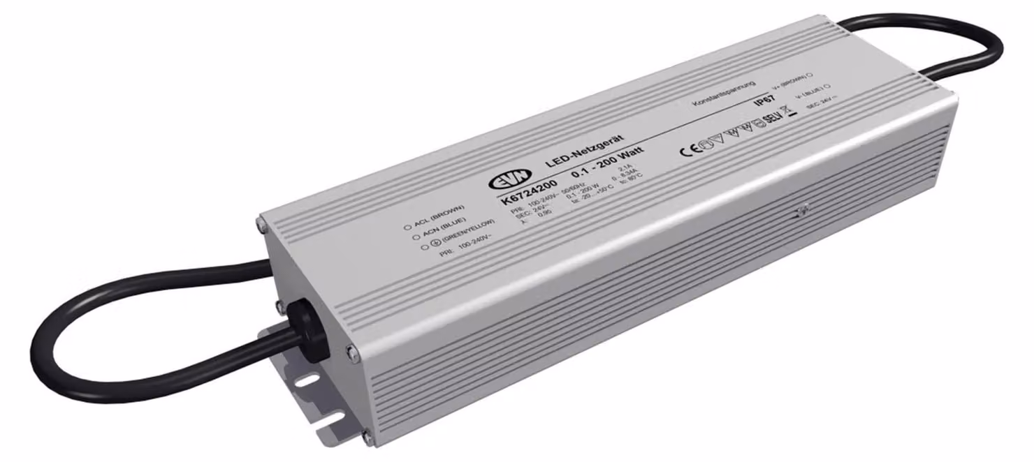 Alimentatore LED 24 V CC 0,1-200 W IP67 - Driver LED K6724200