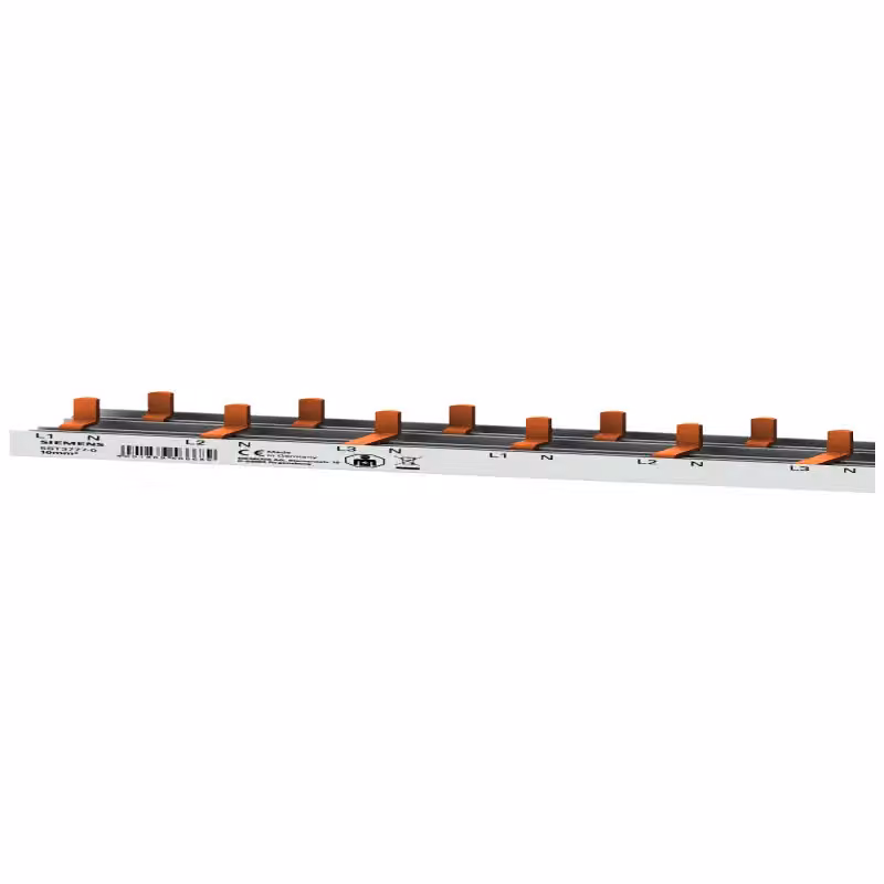 Guida a perni Siemens compatta, collegamento 10 mm² 3p/N, modulo compatto 1 TE + relè ausiliario 5ST37770