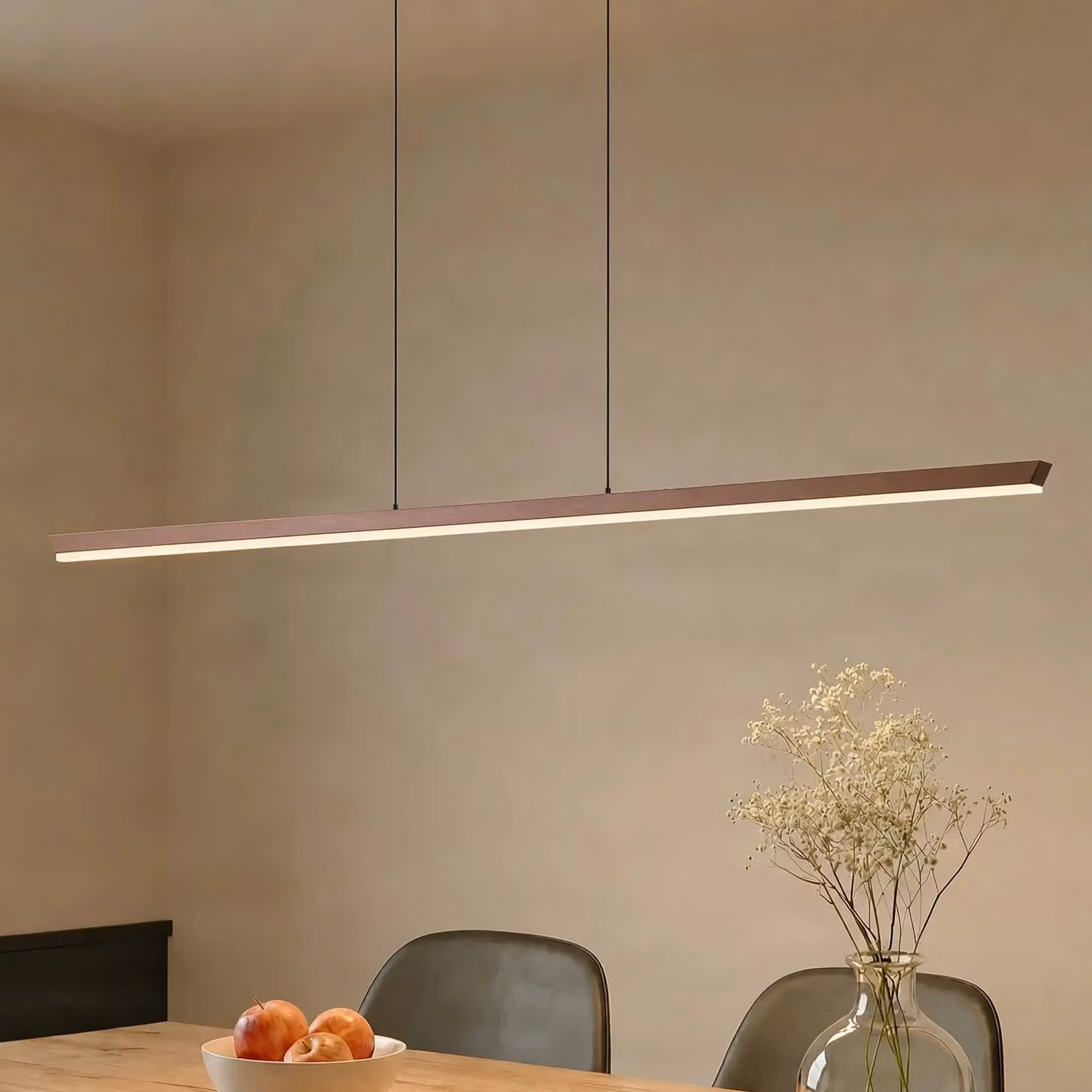 Lampada a sospensione Solvar Lucande, dimmerabile, Marrone / Ruggine, Soggiorno / Sala da pranzo, Metallo, Lampada a sospensione