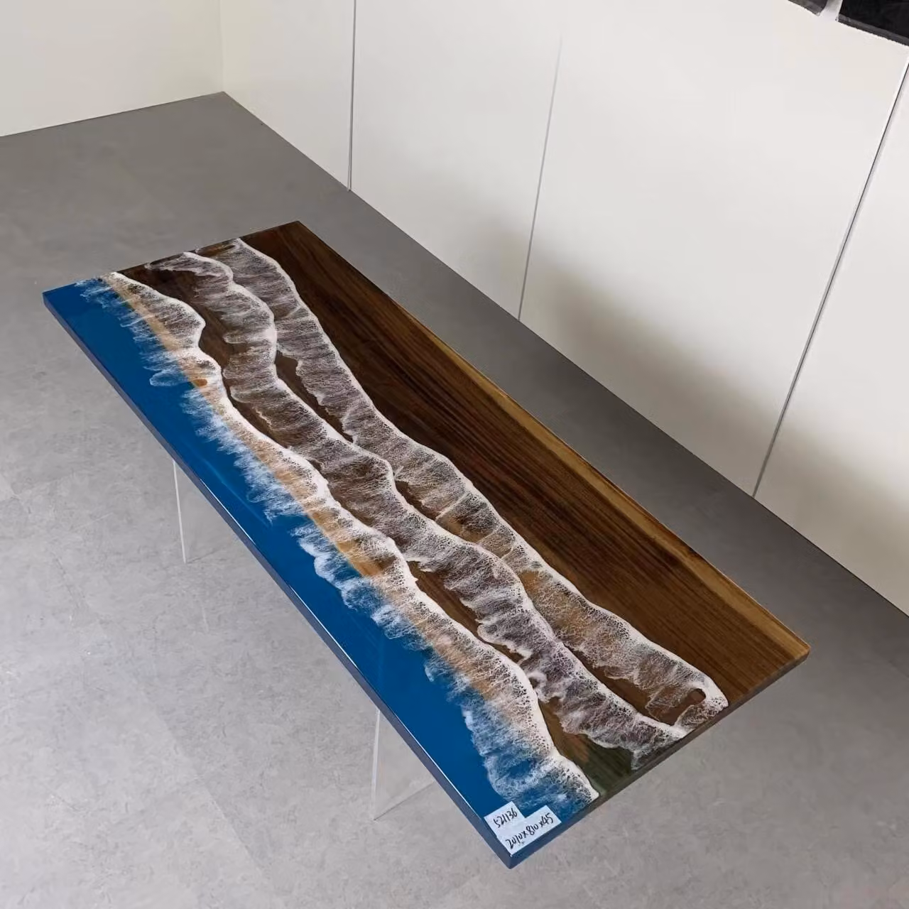 Esstisch Epoxy Möbel Designer Tisch Epoxidharz Tische 121x51cm