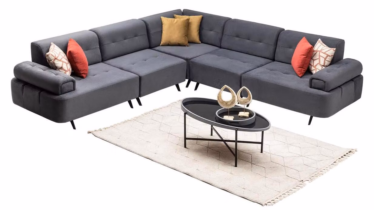 Sofa Eckcouch Couch Ecksofa Lounge Eckgarnitur Wohnraumsofa Polsterlandschaft
