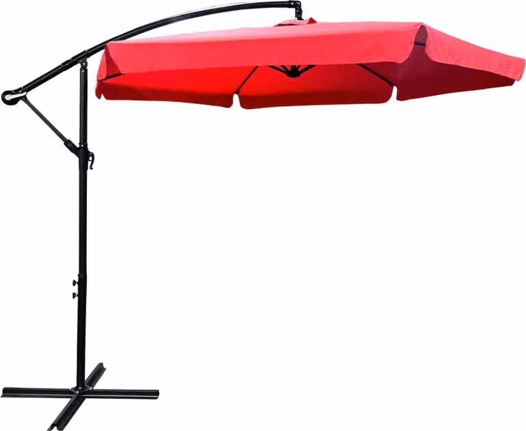 raumhirsch: Parasole per vigneti CYNIA, 300x300 cm. Parasole, ombrellone da mercato, ombrellone con manovella, ombrellone da giardino, inclinabile, impermeabile, verde