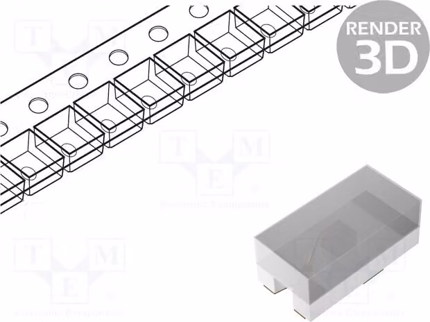 2 LED SMD 1x0,5x0,4mm 0402, angolo di emissione 130°, H-C280, diodi LED SMD, multicolore, 28,5÷90 mcd