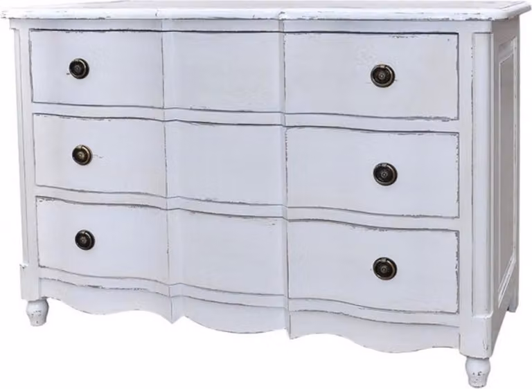 Casa Padrino Cassettone barocco a 3 cassetti 130 cm - Mobili in stile Liberty - legno massello
