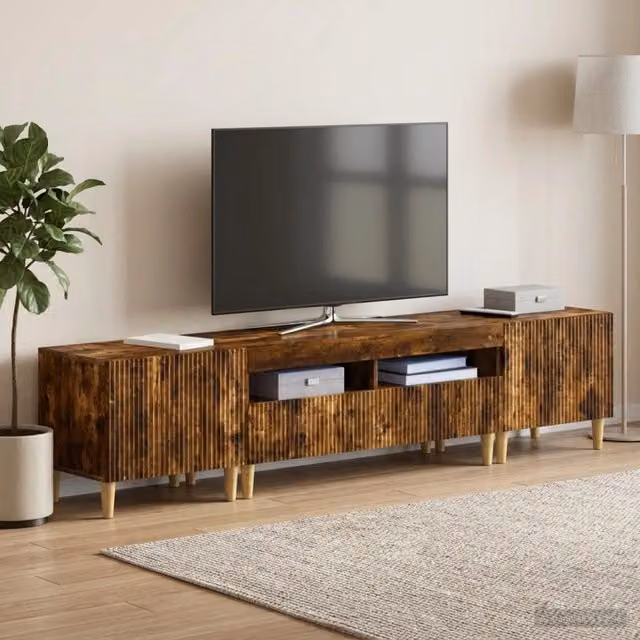 Mobile TV LED a 3 pezzi ARNHEM 3 pz Rovere Fumo 3416602