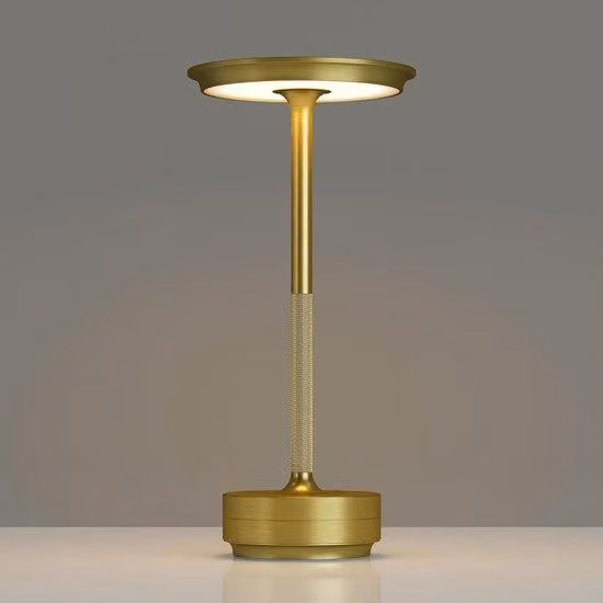 Lampada da tavolo LED portatile con batteria da 3000 mAh - 3 colori - Regolabile - Per esterni - Terrazza - Illuminazione d'atmosfera