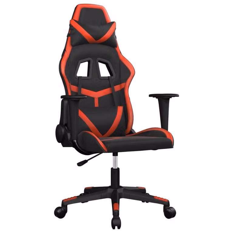 Sedia da Gaming Nera e Rossa in Pelle finta