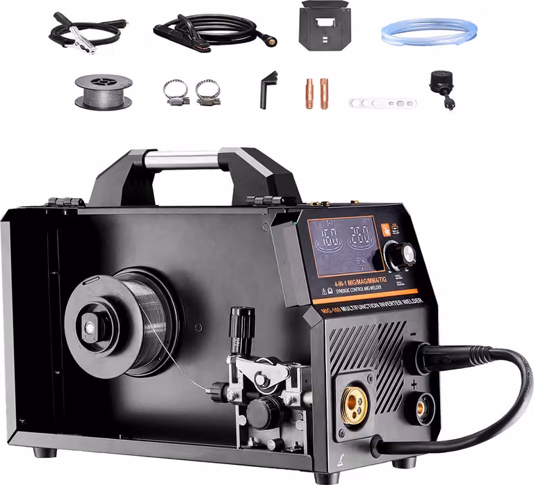 SucceBuy Saldatrice MIG 160A 4 in 1: gas/core di flusso/stick/lift TIG