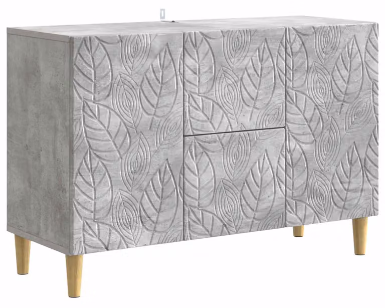 Credenza Grigio Cemento 89 x 34,5 x 60 cm Legno ingegnerizzato