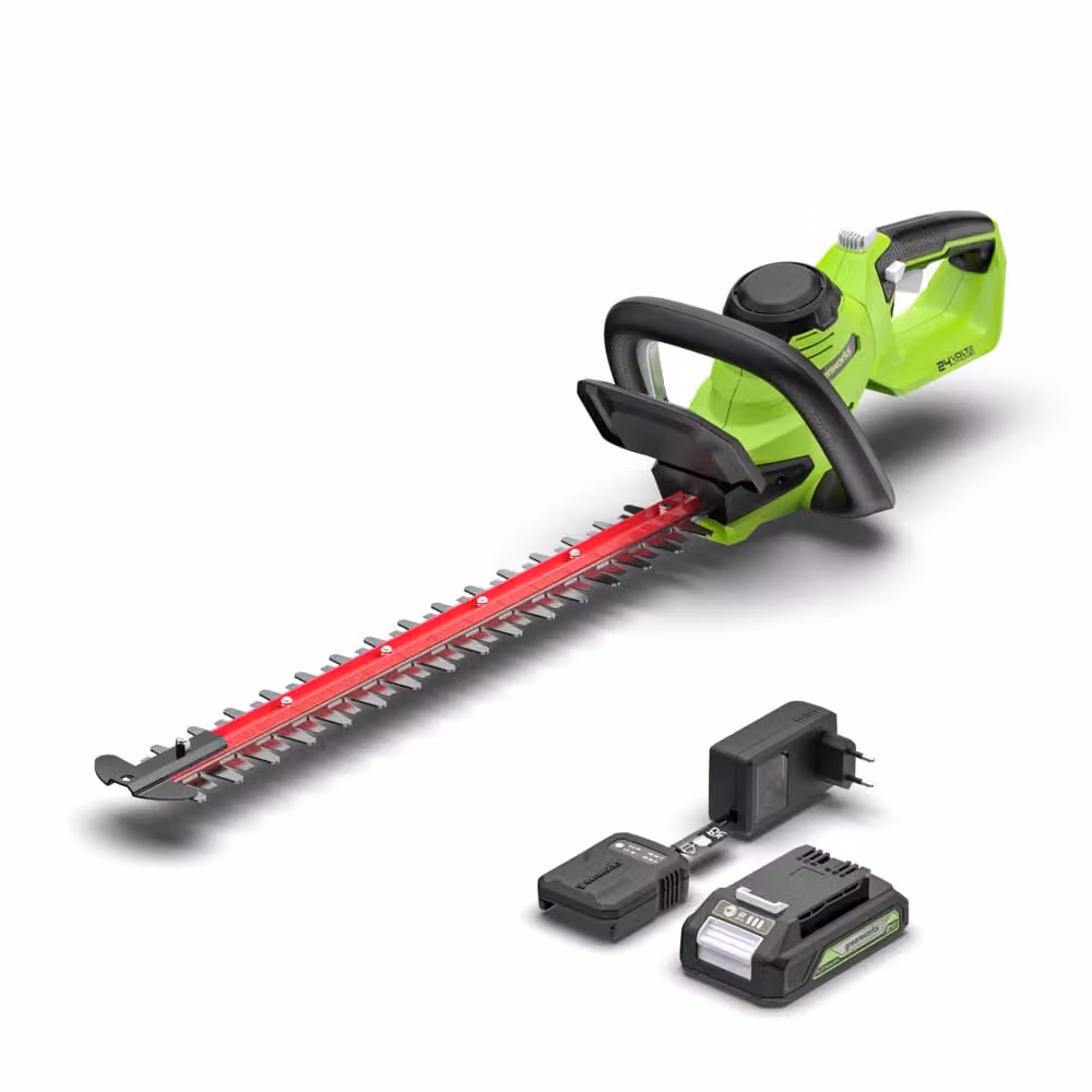 Greenworks POWERALL 24V Tagliasiepi 56cm – Batteria 2Ah