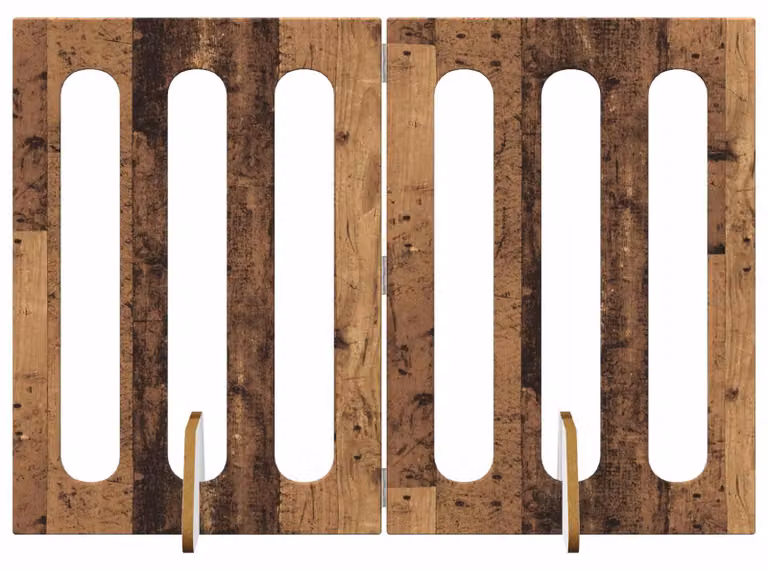 Recinto pieghevole per animali 2 pcs Legno di quercia